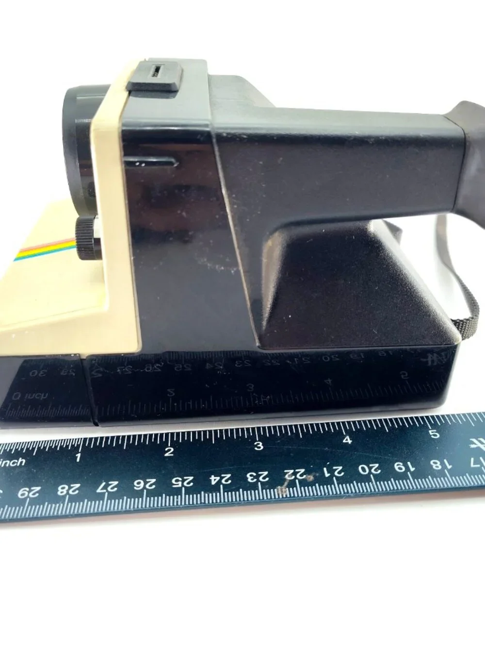 Polaroid OneStep SX-70 Rainbow Stripe Instant Film Camera Vintage UNTESTED